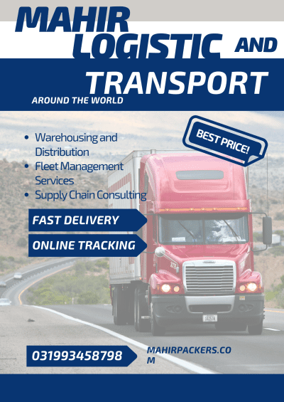 Blue Logistic And Transport Promotion Flyer .png